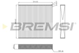 BREMS FC0899 - FILTRI ABITACOLO - CABIN FILTER