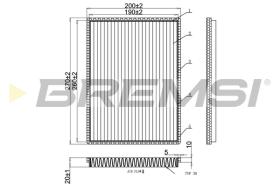 BREMS FC0901 - FILTRI ABITACOLO - CABIN FILTER