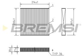 BREMS FC0905 - FILTRI ABITACOLO - CABIN FILTER