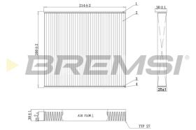 BREMS FC0905C - FILTRI ABITACOLO - CABIN FILTER