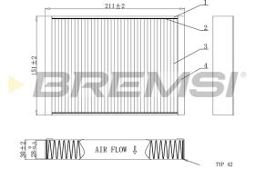 BREMS FC0907 - FILTRI ABITACOLO - CABIN FILTER