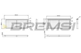 BREMS FC0913 - FILTRI ABITACOLO - CABIN FILTER