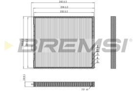 BREMS FC0916 - FILTRI ABITACOLO - CABIN FILTER