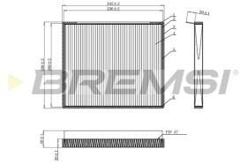 BREMS FC0917 - FILTRI ABITACOLO - CABIN FILTER