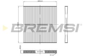 BREMS FC0934 - FILTRI ABITACOLO - CABIN FILTER