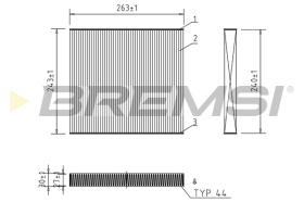 BREMS FC0941 - FILTRI ABITACOLO - CABIN FILTER