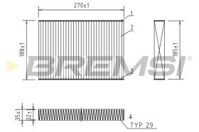 BREMS FC0942C - FILTRI ABITACOLO - CABIN FILTER