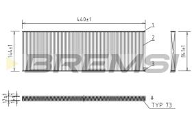 BREMS FC0967 - FILTRI ABITACOLO - CABIN FILTER