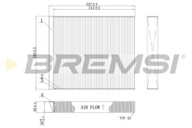 BREMS FC0971 - FILTRI ABITACOLO - CABIN FILTER