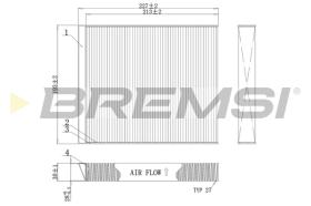 BREMS FC0971C - FILTRI ABITACOLO - CABIN FILTER