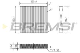 BREMS FC0973 - FILTRI ABITACOLO - CABIN FILTER