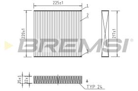 BREMS FC0973C - FILTRI ABITACOLO - CABIN FILTER