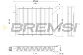 BREMS FC0980 - FILTRI ABITACOLO - CABIN FILTER