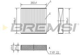 BREMS FC0982C - FILTRI ABITACOLO - CABIN FILTER