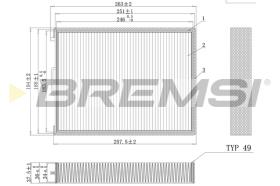 BREMS FC0990 - FILTRI ABITACOLO - CABIN FILTER