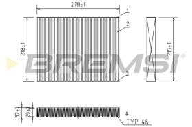 BREMS FC0993 - FILTRI ABITACOLO - CABIN FILTER