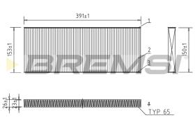 BREMS FC1329 - FILTRI ABITACOLO - CABIN FILTER