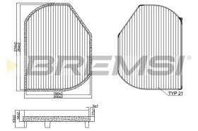 BREMS FC1331 - FILTRI ABITACOLO - CABIN FILTER