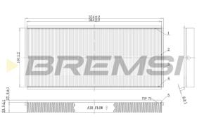 BREMS FC1335 - FILTRI ABITACOLO - CABIN FILTER