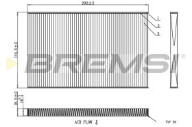 BREMS FC1404 - FILTRI ABITACOLO - CABIN FILTER