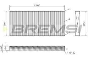 BREMS FC1522 - FILTRI ABITACOLO - CABIN FILTER