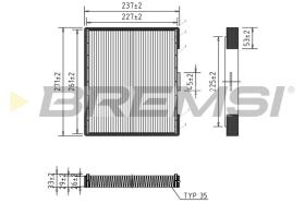 BREMS FC1527 - FILTRI ABITACOLO - CABIN FILTER