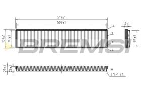 BREMS FC1535 - FILTRI ABITACOLO - CABIN FILTER