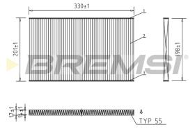 BREMS FC1537 - FILTRI ABITACOLO - CABIN FILTER