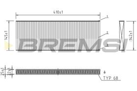 BREMS FC1545 - FILTRI ABITACOLO - CABIN FILTER