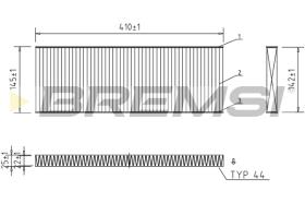 BREMS FC1545C - FILTRI ABITACOLO - CABIN FILTER