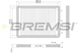 BREMS FC1547 - FILTRI ABITACOLO - CABIN FILTER