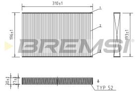 BREMS FC1549 - FILTRI ABITACOLO - CABIN FILTER