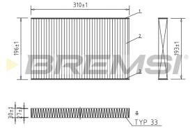 BREMS FC1549C - FILTRI ABITACOLO - CABIN FILTER