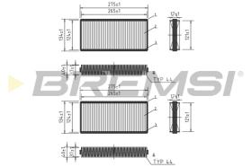 BREMS FC1551 - FILTRI ABITACOLO - CABIN FILTER