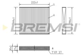 BREMS FC1563 - FILTRI ABITACOLO - CABIN FILTER