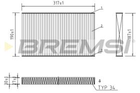 BREMS FC1568C - FILTRI ABITACOLO - CABIN FILTER