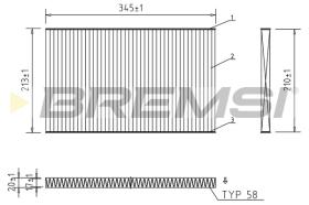 BREMS FC1921 - FILTRI ABITACOLO - CABIN FILTER
