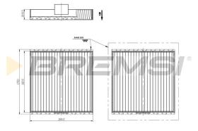 BREMS FC1934 - FILTRI ABITACOLO - CABIN FILTER