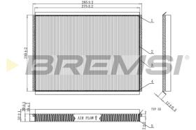 BREMS FC1940 - FILTRI ABITACOLO - CABIN FILTER