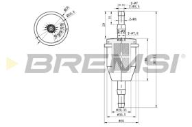 BREMS FE0034 - FILTRO CARBURANTE - FUEL FILTER