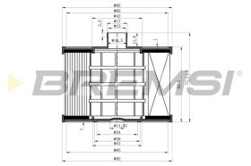 BREMS FE0041 - FILTRO CARBURANTE - FUEL FILTER