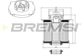 BREMS FE0042 - FILTRO CARBURANTE - FUEL FILTER