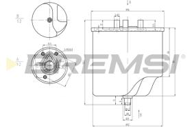 BREMS FE0045 - FILTRO CARBURANTE - FUEL FILTER