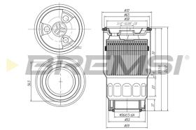 BREMS FE0046 - FILTRO CARBURANTE - FUEL FILTER