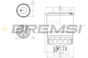 BREMS FE0047 - FILTRO CARBURANTE - FUEL FILTER