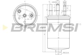 BREMS FE0048 - FILTRO CARBURANTE - FUEL FILTER