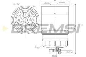 BREMS FE0049 - FILTRO CARBURANTE - FUEL FILTER