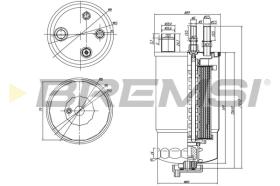 BREMS FE0050 - FILTRO CARBURANTE - FUEL FILTER