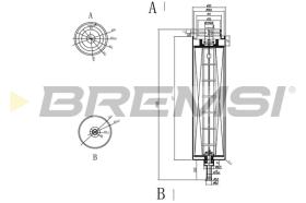 BREMS FE0051 - FILTRO CARBURANTE - FUEL FILTER