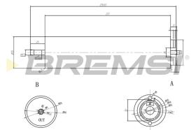 BREMS FE0052 - FILTRO CARBURANTE - FUEL FILTER